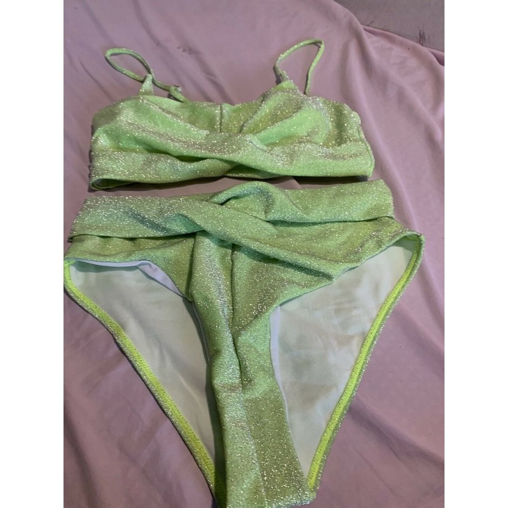 Sparkly Green Bikini Size Medium